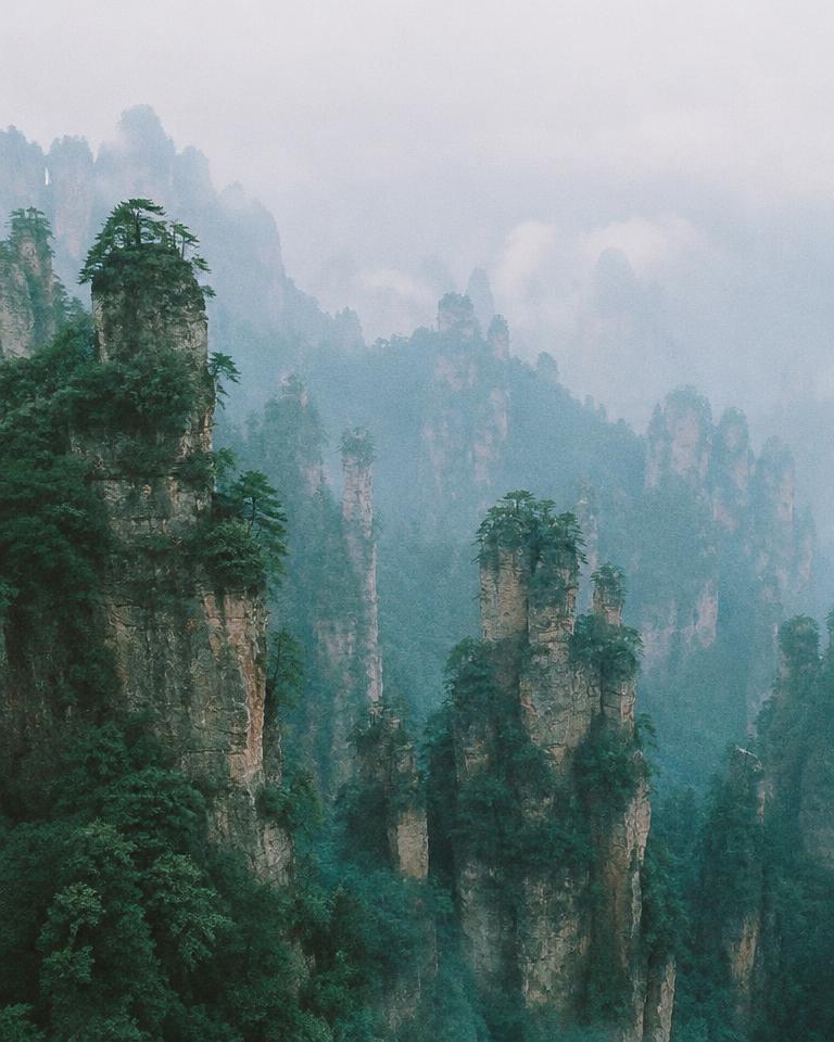 Generated illustrative placeholder: Zhangjiajie